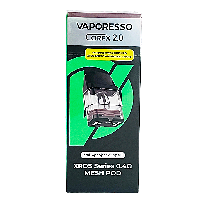 Corex 2.0 XROS Series Replacement Pod By Vaporesso | 3ml | 4 Pack | 0.4ohm product image